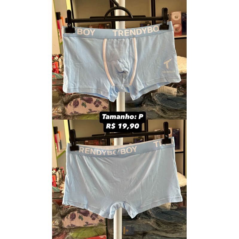 1 cueca boxer TrendyBoy azul claro