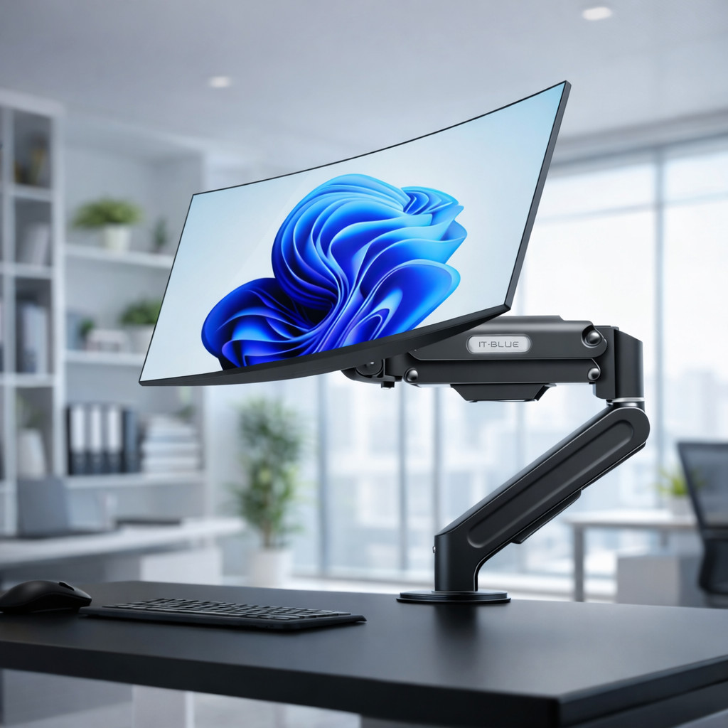 Suporte Articulado para Monitor a Gás 14-32 Polegadas VESA 75x75 100x100 Alumínio Mesa Home Office LE-3625