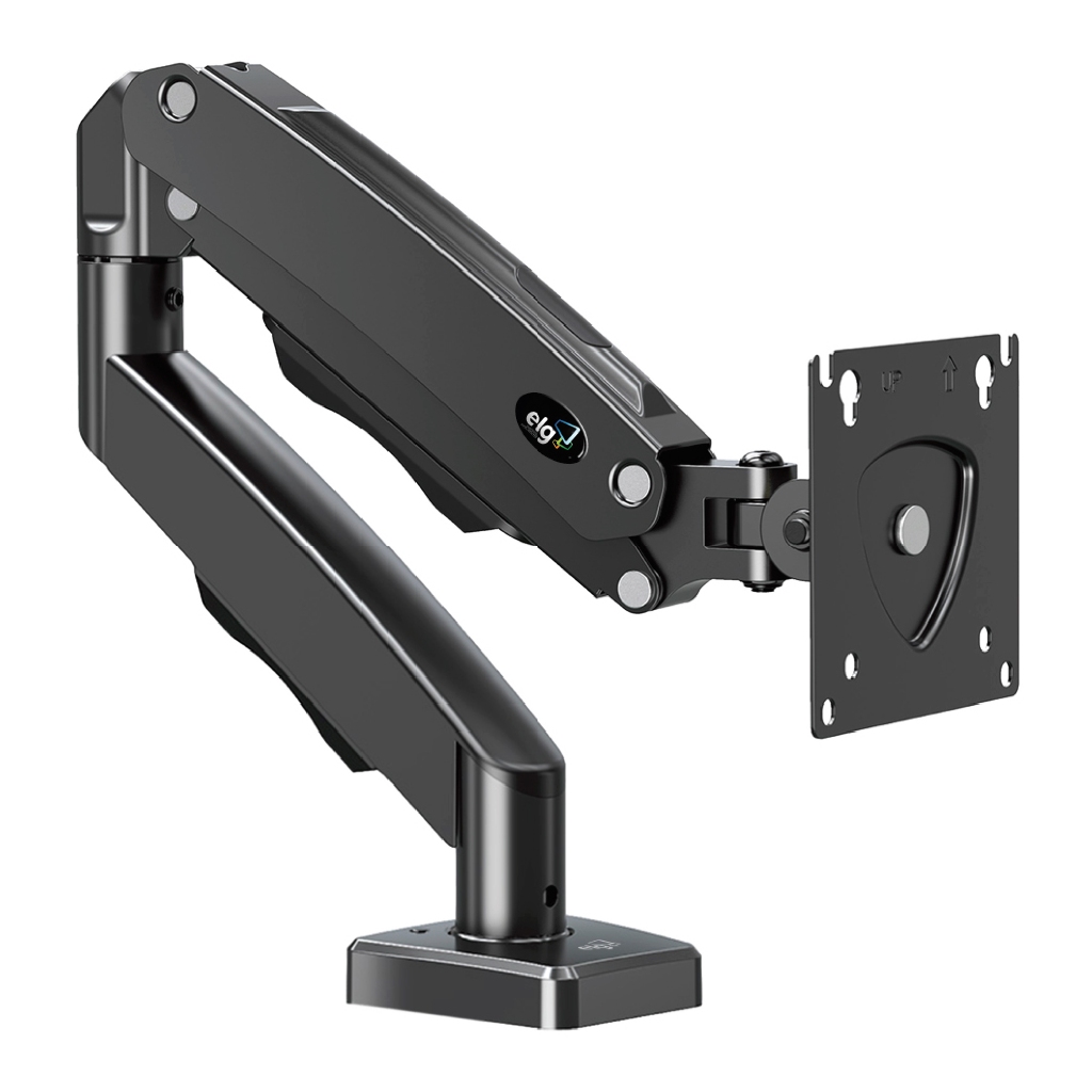 Suporte De Mesa Articulado Monitor Gamer ELG  F80n cor cinza