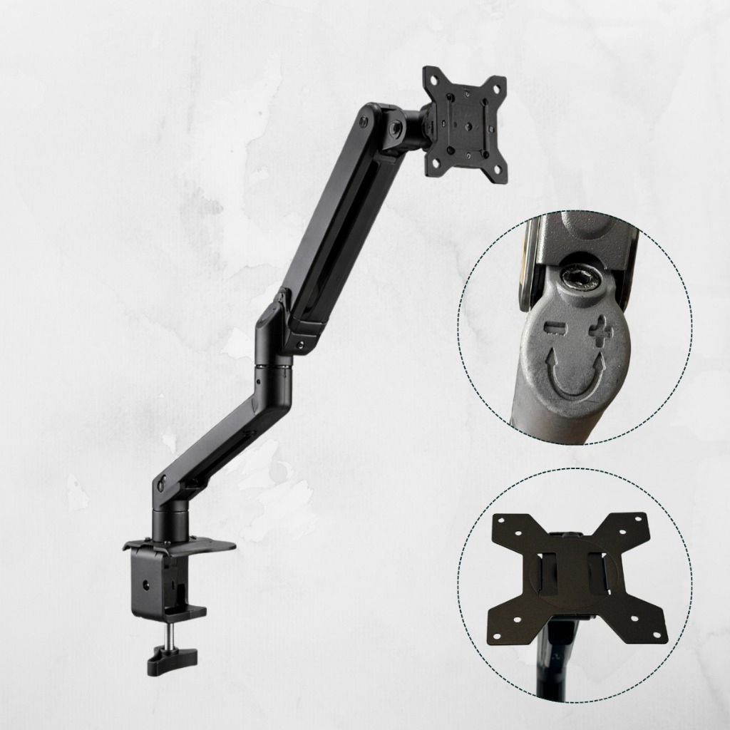 Suporte Ergonômico Articulado Compatibilidade Universal de Mesa para Monitor