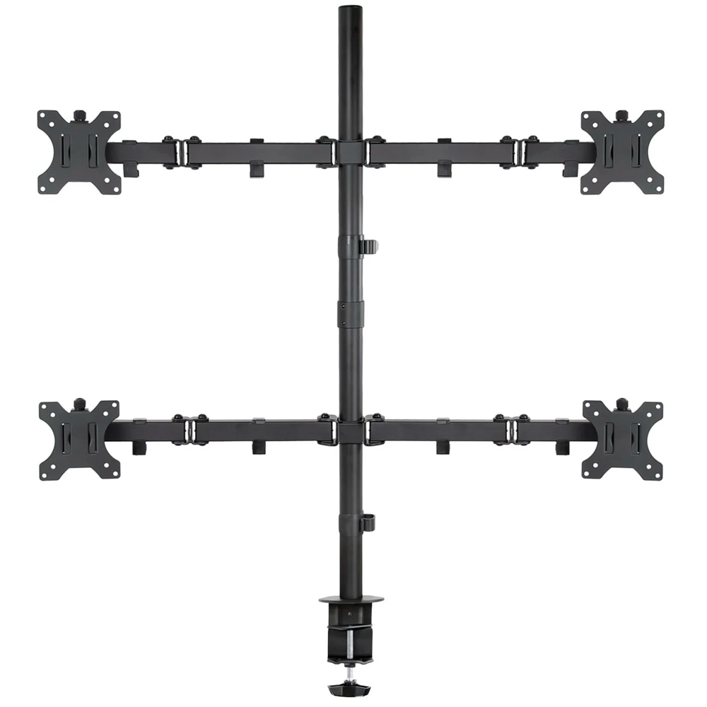 Suporte Articulado para 4 Monitores 15 a 32 Polegadas com Base Morsa V48C