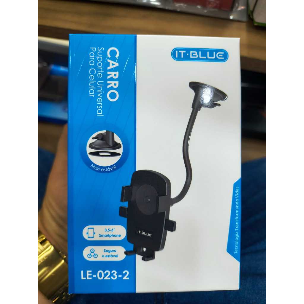 Suporte Veicular Celular Articulado 360 It-blue LE-023-2 Ventosa Forte