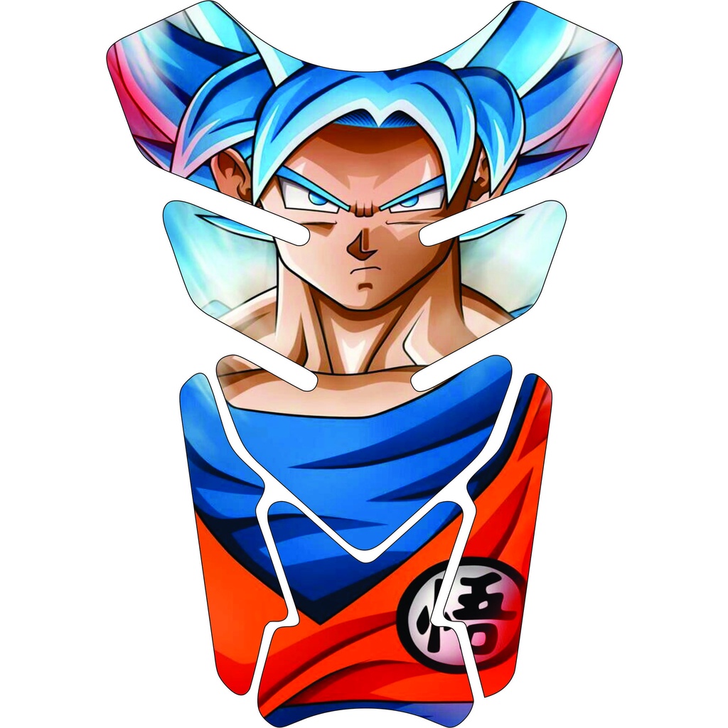 Protetor De Tanque Moto Resinado Tankpad Dra/gon Ball Go/ku Deus Super Saiyajin 2202