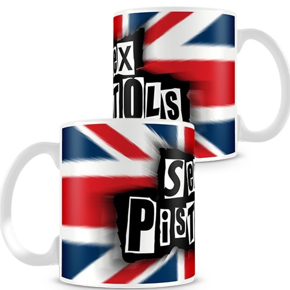 Caneca Branca bandas De Rock Punk Sex Pistols London Inglaterra