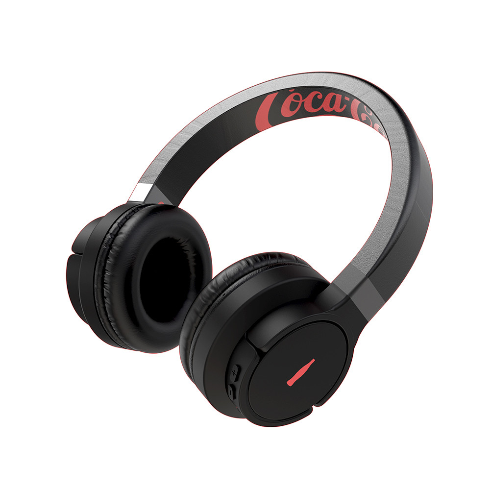 Fone de ouvido Headphone Wireless Elite bass Coca-Cola - Preto