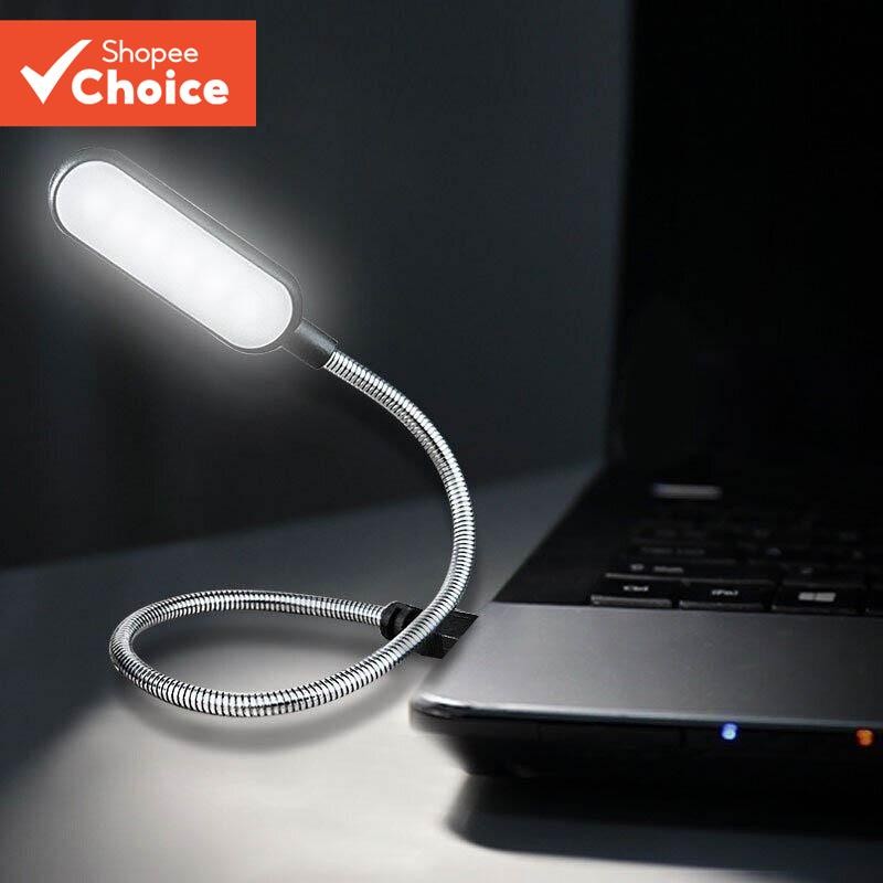 Candeeiro De Mesa Portátil USB 6 LED Flexível Para Banco De Potência Mini Luz De Leitura Laptop