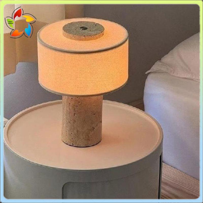 Candeeiro De Mesa De Carregamento Portátil Com Interruptor LED Design De Mármore Para Sala De Estar , Quarto , Estudo ,