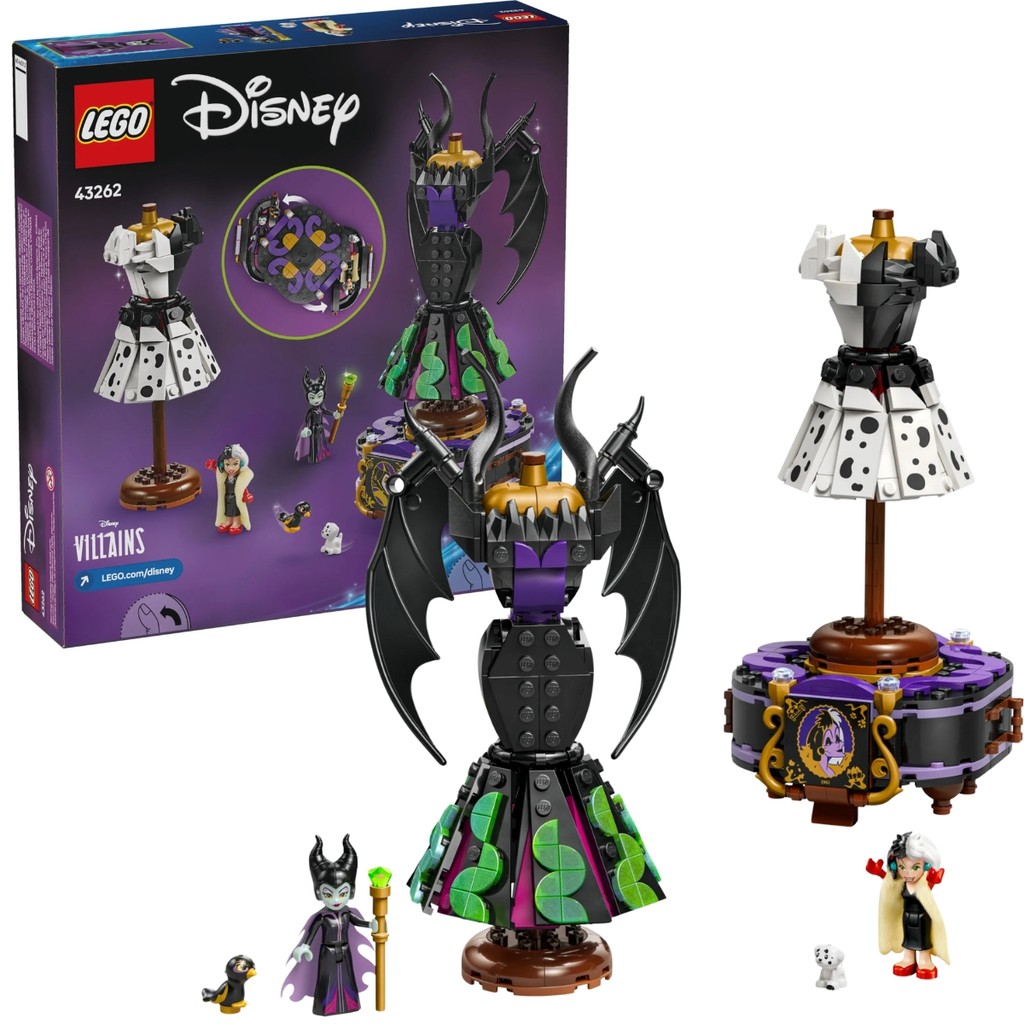 Vestidos da Malévola e Cruella De Vil Disney 43262 Lego