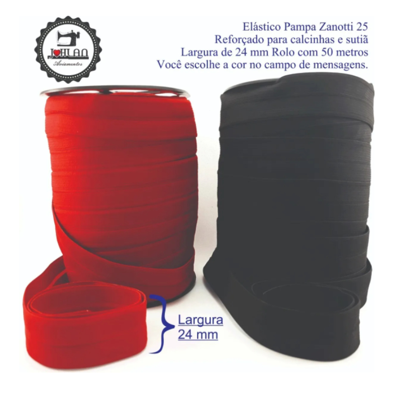Elástico Mexicano Pampa 24mm Zanotti
