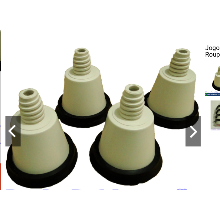 - PE brastemp  p/lavadora branco rosca  baixa 24mm  c/4 peças