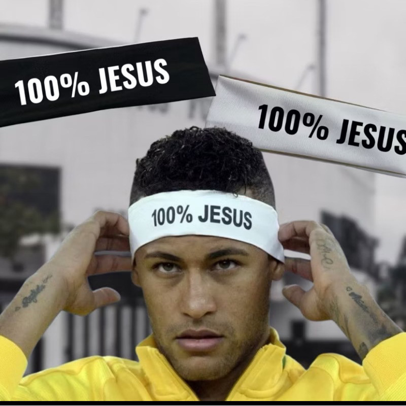 Faixa 100% JESUS/ Faixa de Elastano 100% Jesus/ Faixa Branca e Faixa Preta