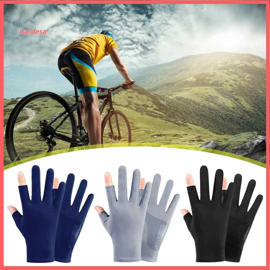 Non-slip Palm Gloves Anti-slip Driving Men’s Ultra-thin Uv Protection for Summer – Fishing Cycling Hiking Lightweigh