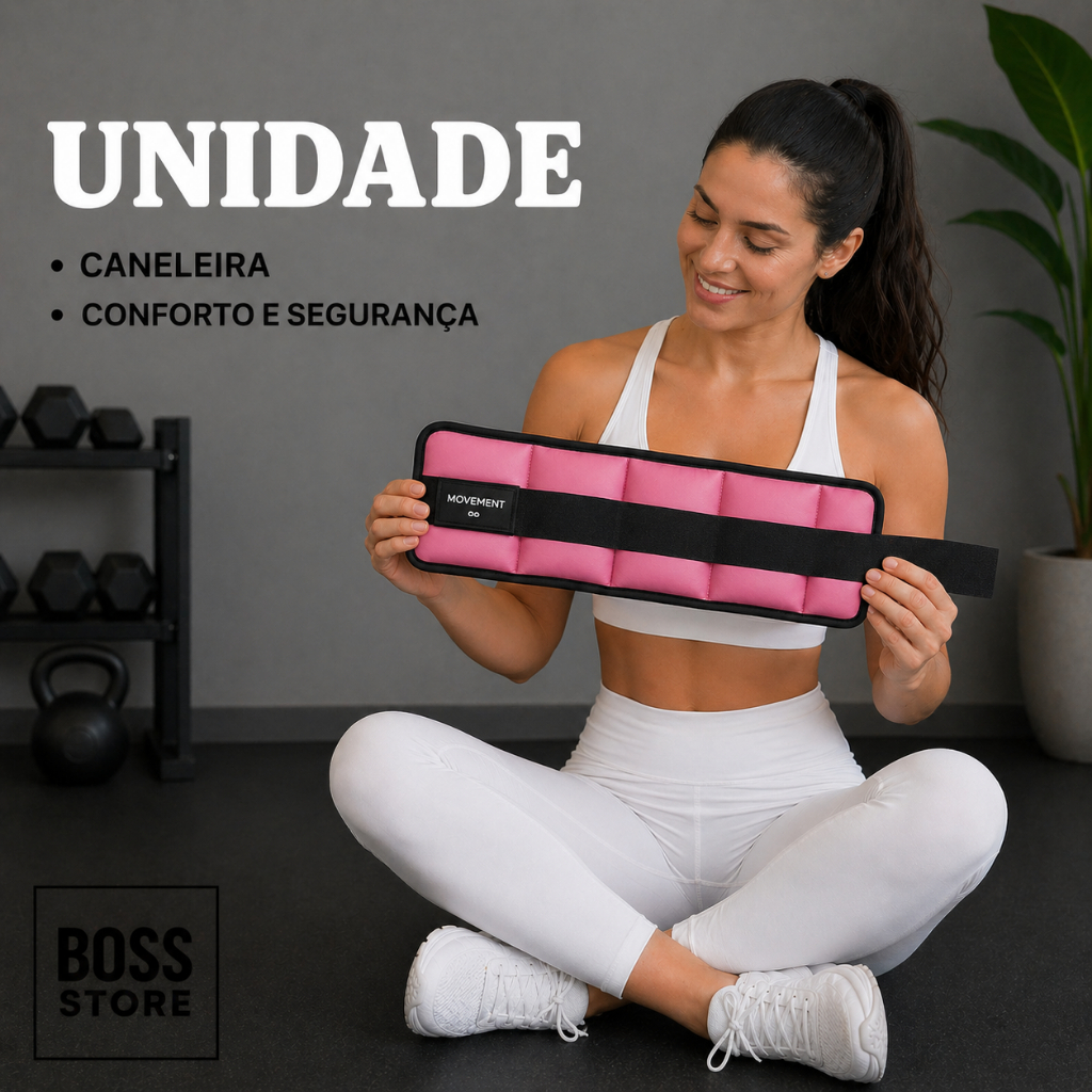 (UNI) Tornozeleira/Caneleira de Peso Unidade 2KG Crossfit/Fitness/Academia/Musculação