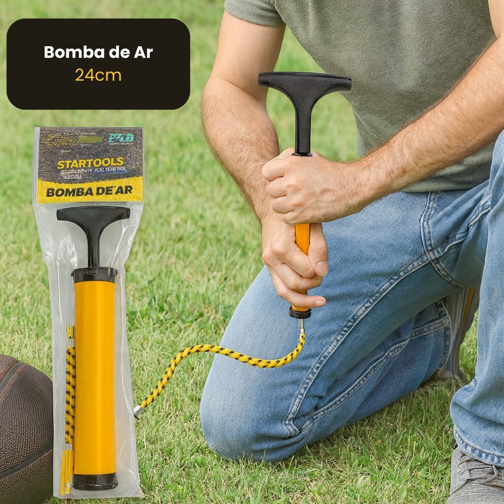 Bomba De Ar Portátil Manual Inflador Bolas Futebol Vôlei Basquete Enchimento Rápido Esportivo