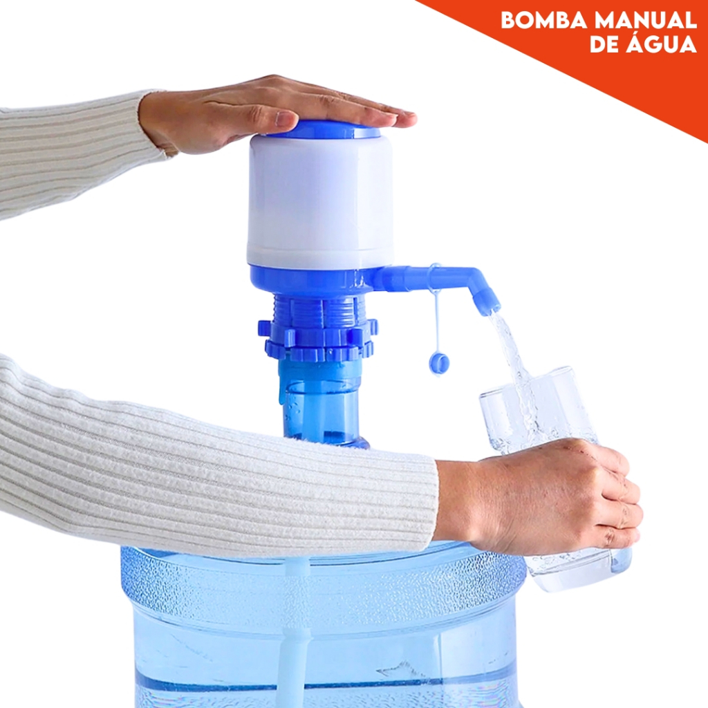 Bomba Manual de Água Portátil para Galão 5L 10L 20L Fácil de Usar Para Uso Domestico e Escritório SH
