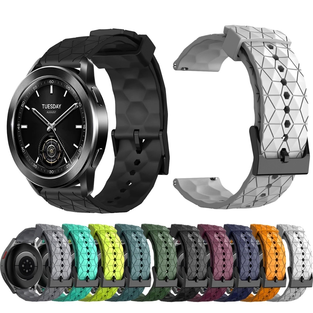 Pulseira 22mm de silicone GEOMETRICA para Smartwatch Xiaomi Watch S3