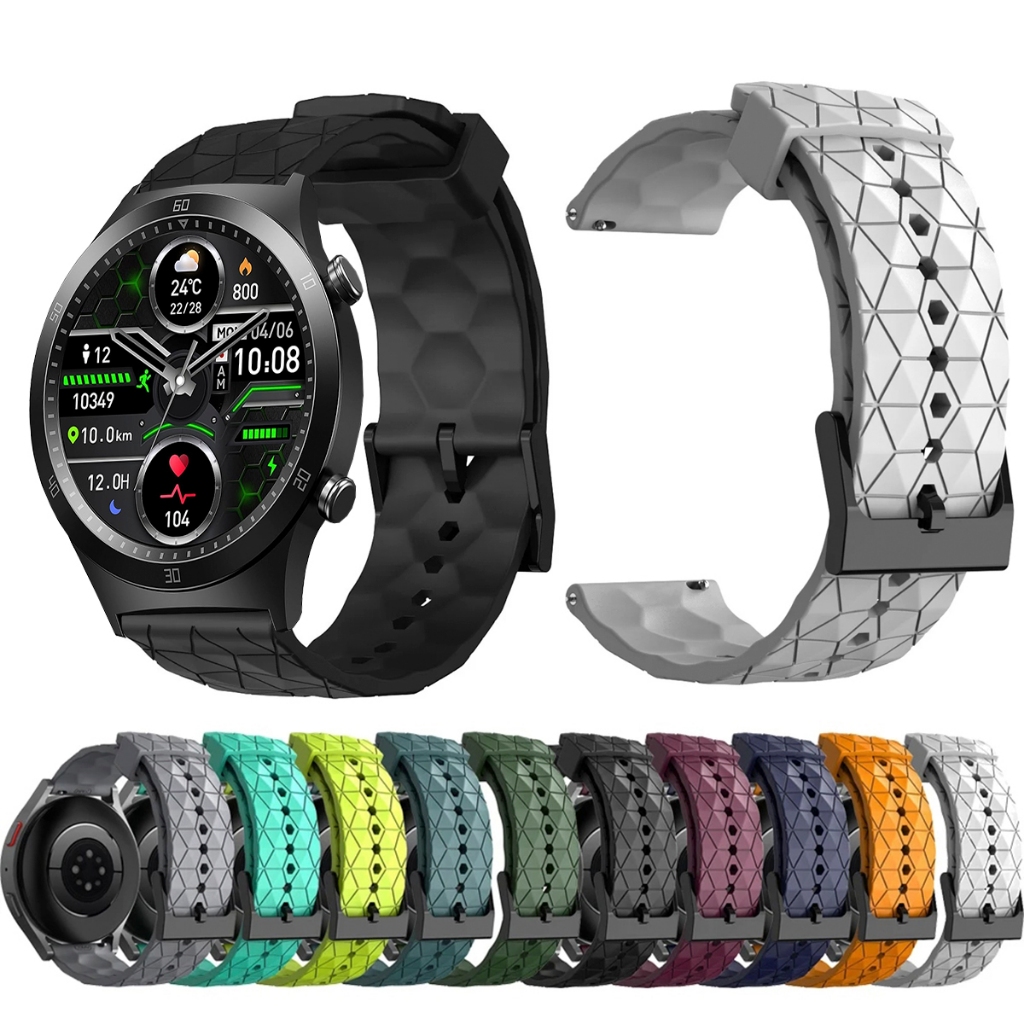 Pulseira 22mm de silicone GEOMETRICA para Smartwatch Tranya S2