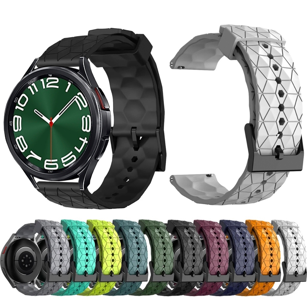 Pulseira 20mm de silicone GEOMETRICA para Smartwatch galaxy watch 6 classic 47mm e 43mm