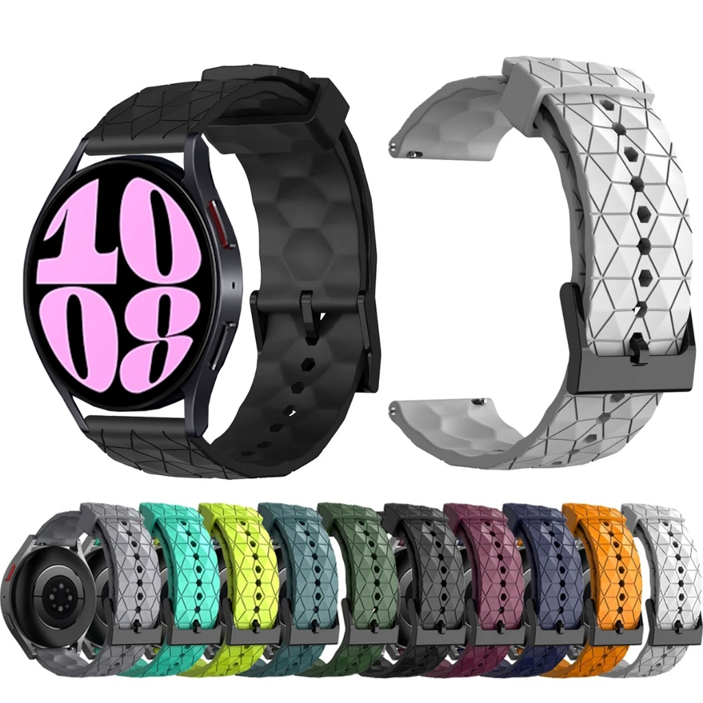 Pulseira 20mm de silicone GEOMETRICA para Smartwatch galaxy watch 6 44mm e 40mm