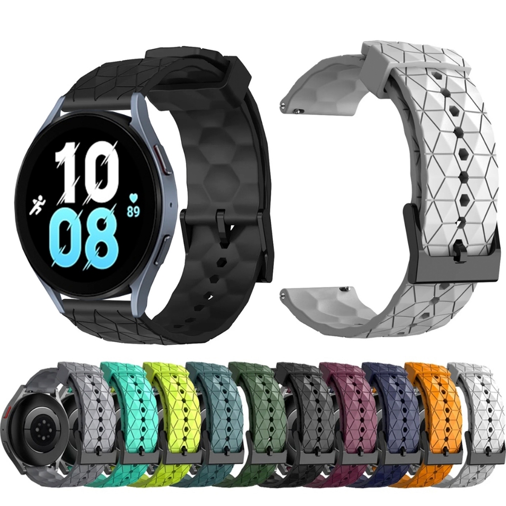 Pulseira 20mm de silicone GEOMETRICA para Smartwatch Galaxy Watch 5 44mm e 40mm