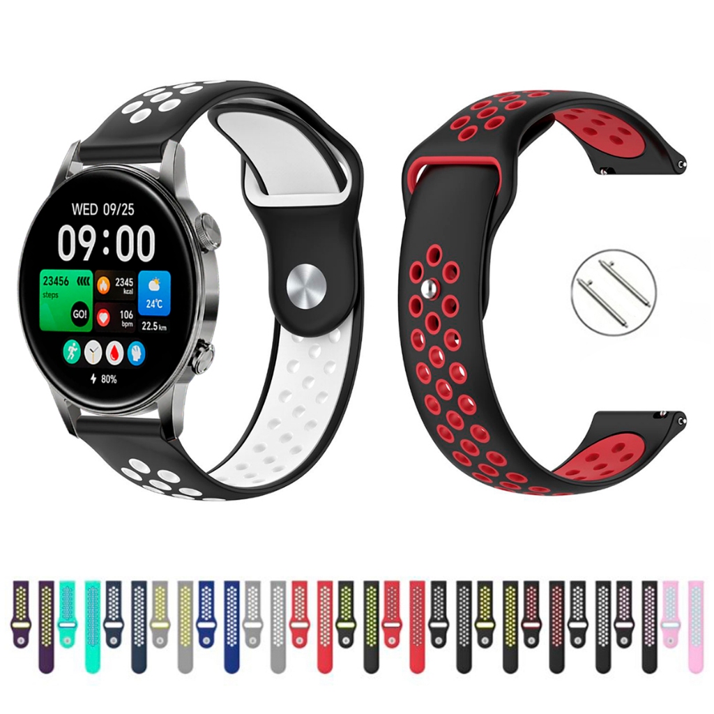 Pulseira 22mm de silicone esportiva para Smartwatch Blackshark S3 de Engate Rapido