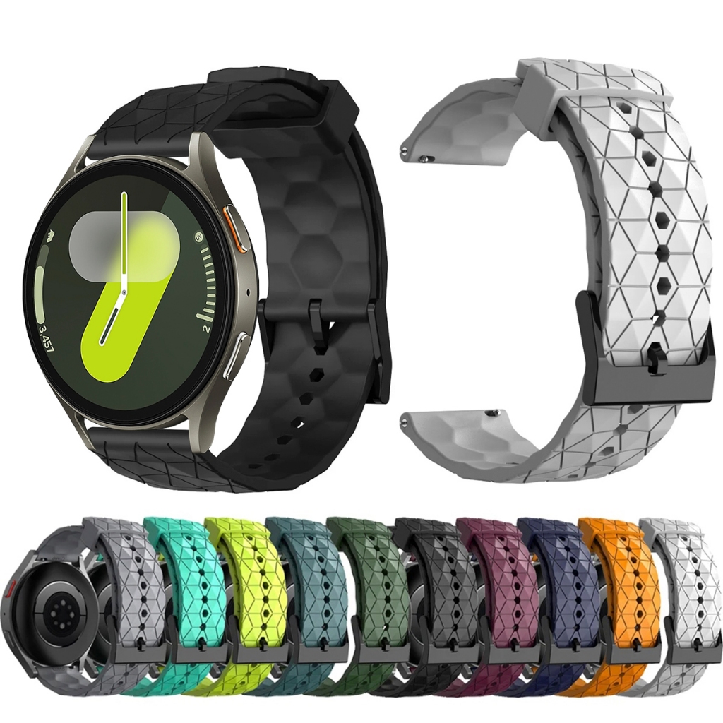 Pulseira 20mm de silicone GEOMETRICA para Smartwatch Galaxy Watch 7 44mm e 40mm