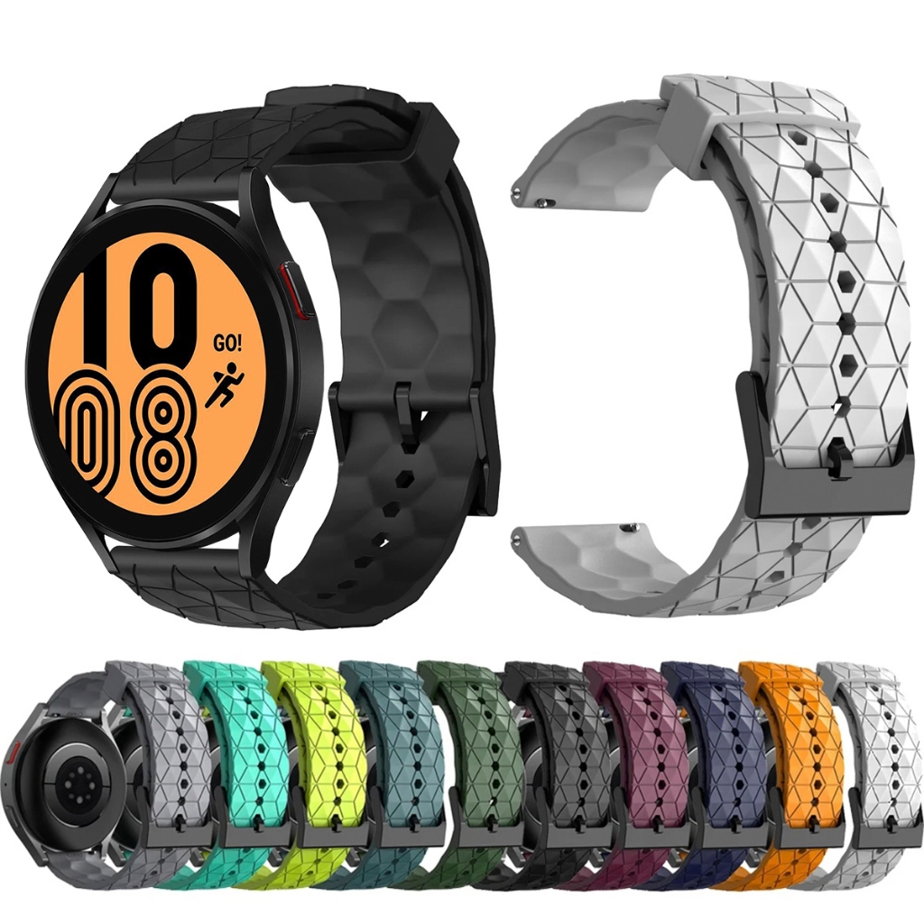 Pulseira 20mm de silicone GEOMETRICA para Smartwatch Galaxy Watch 4 44mm e 40mm