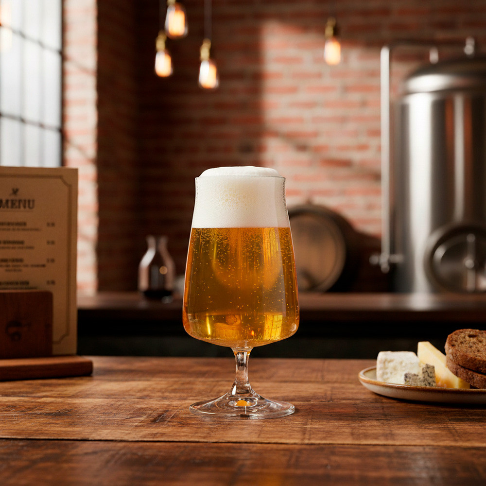 Taça de Cerveja Chopp Bohemia Cristal Ecológico Titanium Alex 380ml Crystalex Wolff