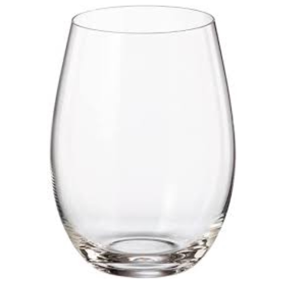Copo Cristal Bohemia Mergus Titanium Água Suco Drink 560ml