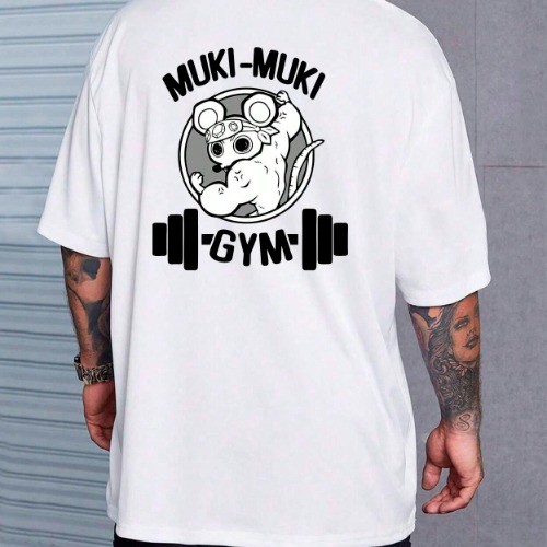 Camiseta Treino Muk Rato Gym Anime Camisa Lançamento Academia Ginastica Caminhada Esporte Blusa Premium Envio Rapido