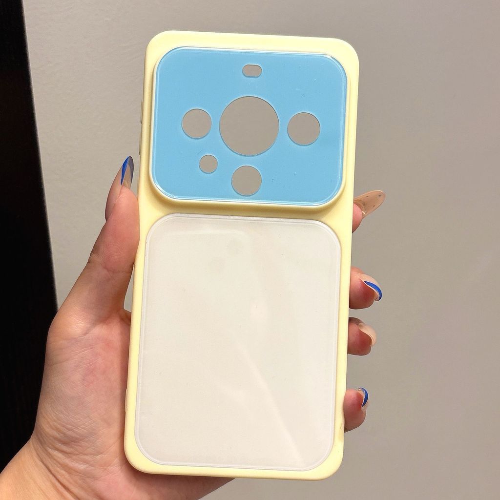 Capa leve e branca para HUAWEI Mate70 Pro/Mate70 Pro+ Mate80 Pro Max, que induz a dopamina, com grande janela de visuali