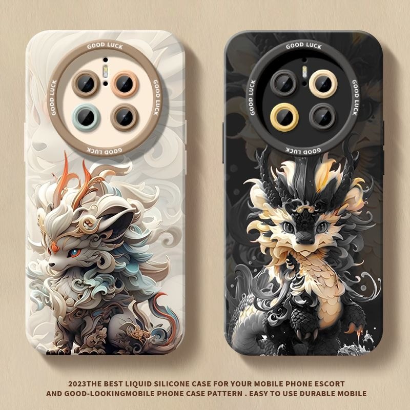 Kirin de água na moda nacional adequado para Huawei MATE70 caso de telefone novo MATE60 resistente a choques MATE50/MATE