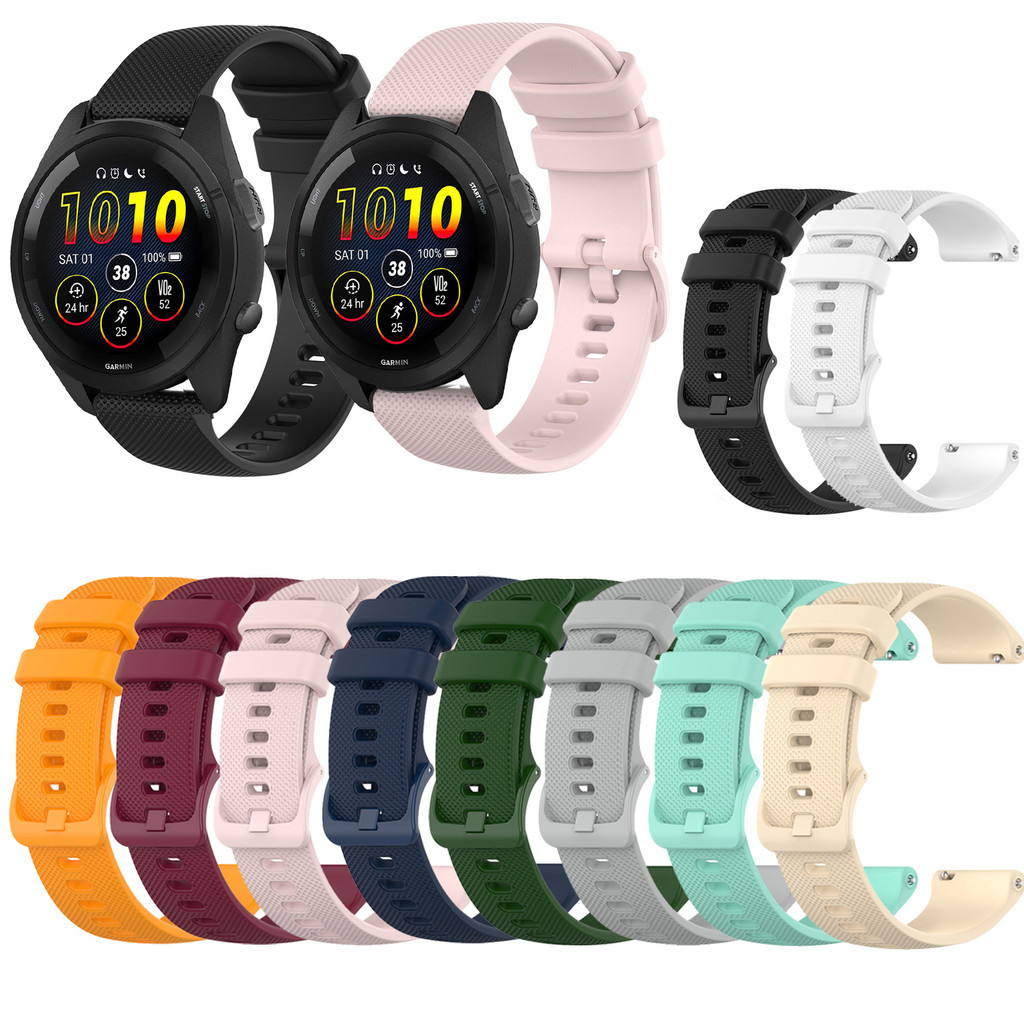 Pulseira De Silicone Para Garmin Forerunner 265 255 255S 265S 245 245M 645 570 55 158 165 170 70 970 Relógio Esportivo