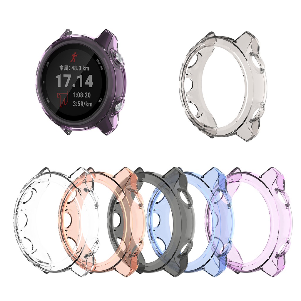 Capa Protetora Para Garmin Forerunner 245M/245 Silicone Relógio Caso Macio TPU Protetor Completo Escudo