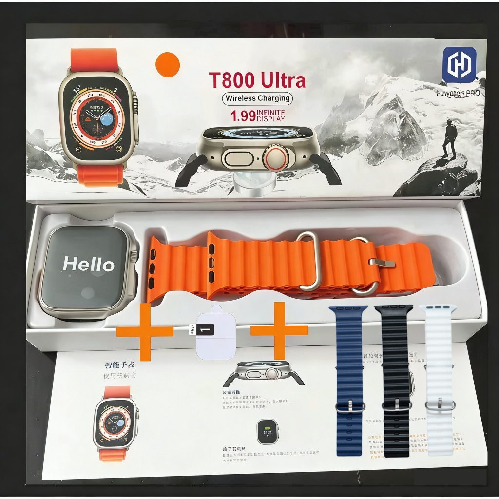 2026 T900 Mais Recente Smartwatch 49mm Série 10 Carregador Sem Fio De 2.19 Polegadas Para Medição De Pressão Arterial