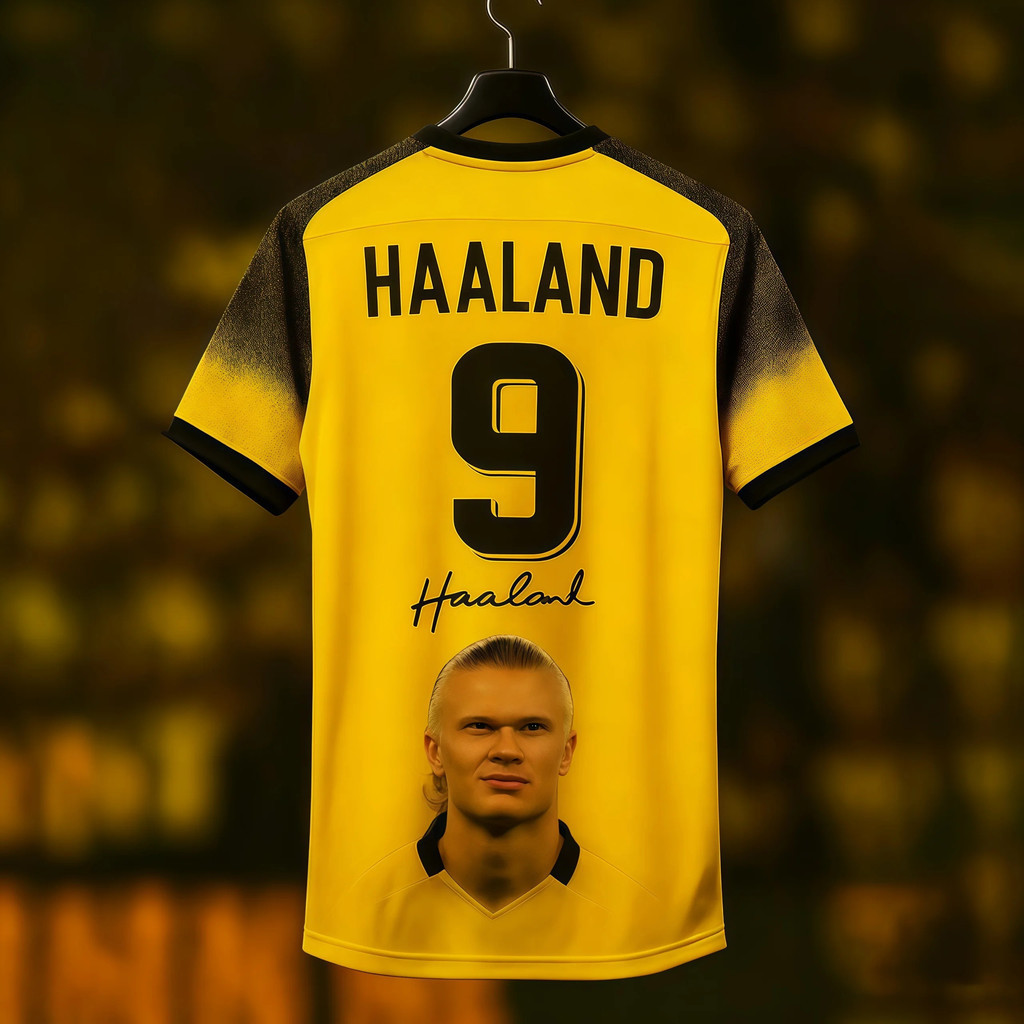Mais Recente Jogador De Futebol Impresso Em 3D Erling Haaland Fan Camiseta Comemorativa Colecionável , Top Esportivo