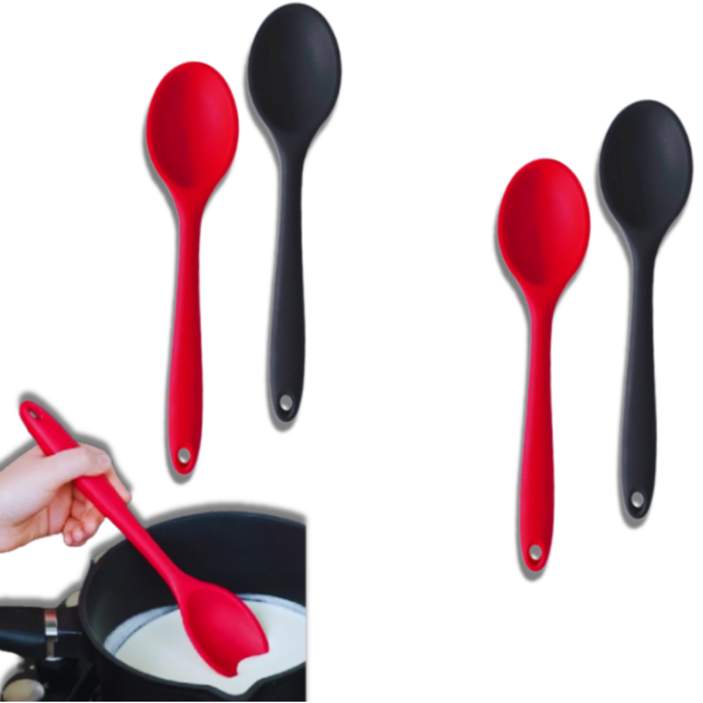 Colher de Arroz de Silicone 27cm Anti-Aderente não Risca Panela Super Resistente