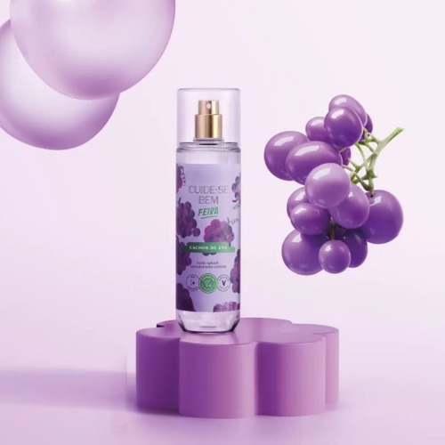 Body Splash Cuide-se Bem Feira Cachos de Uva: Leve o cheirinho de uva por onde você for.