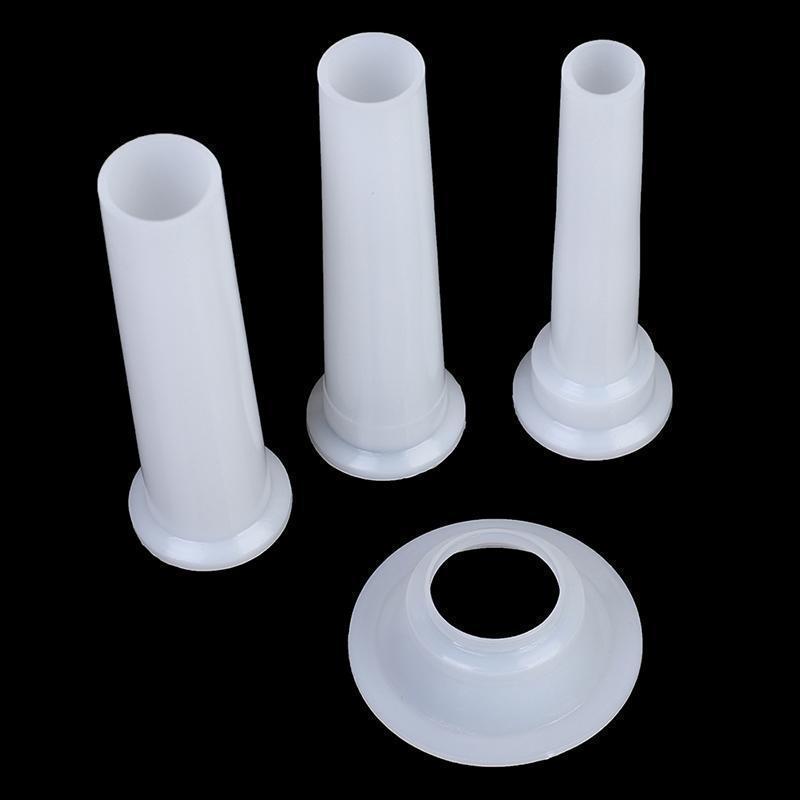 qo 1 Conjunto Moedor De Carne Salsicha Stuffer Tubos De Enchimento Funis Bicos Para Tubo De br