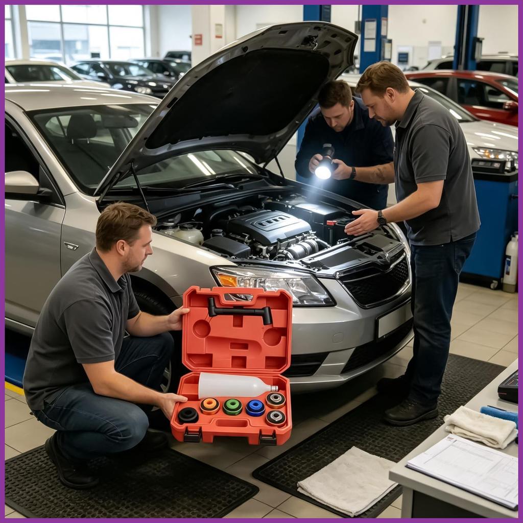 Kit De Funil Para Troca De Óleo , Ferramentas Refrigerante De Automóvel , Conjunto De Refrigeração Motor De Transmissão