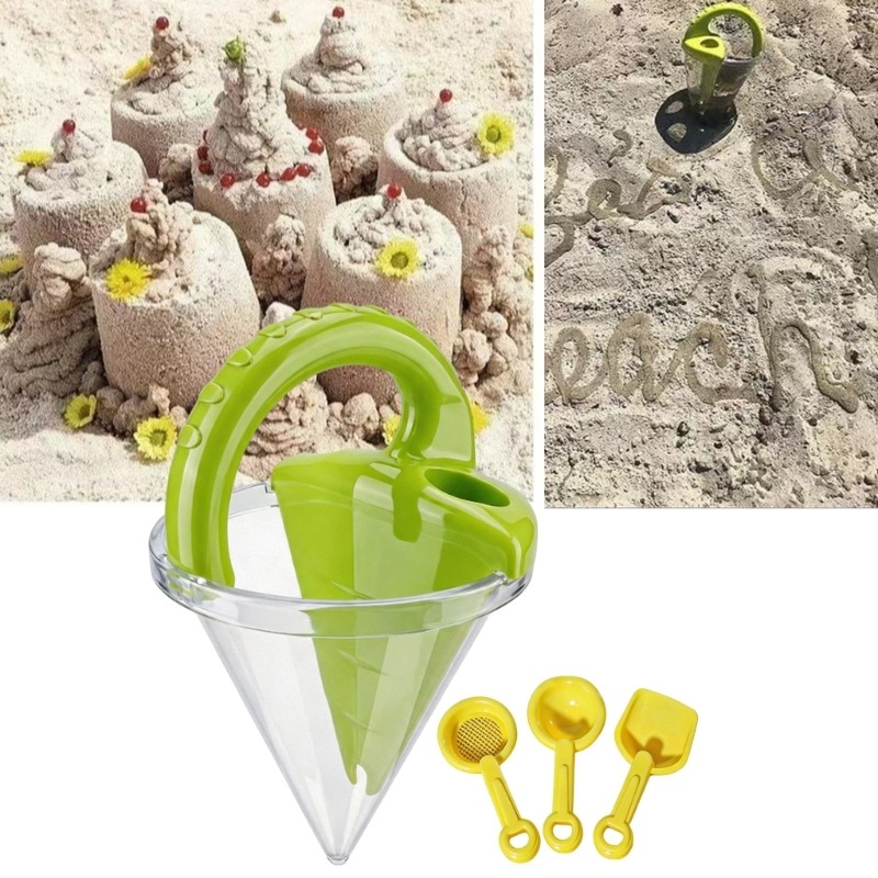 Conjunto Brinquedos Areia Praia Estone Para Balde Funil E Ferramentas Brincar