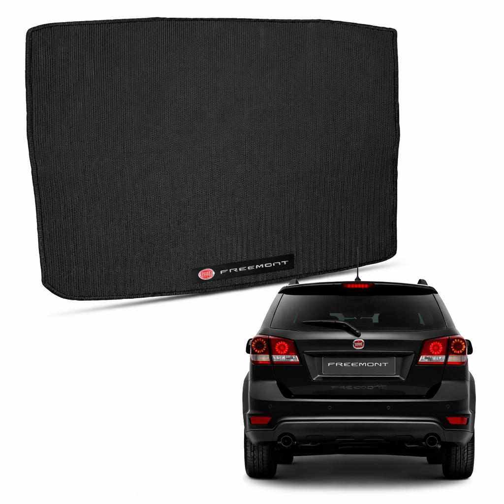 Tapete Porta Mala Flexível Fiat Freemont 2012 2013 2014 2015 2016  Preto PVC