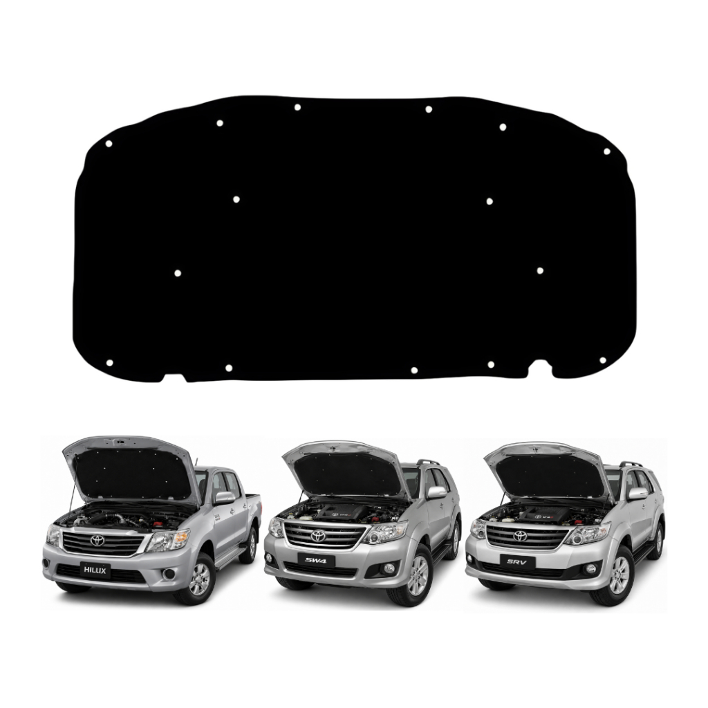 Manta Forro Capô Hilux Sw4 2012 2013 2014 2015 Autoadesiva Termo Acústica Grud Capo Capu Capuz Capus
