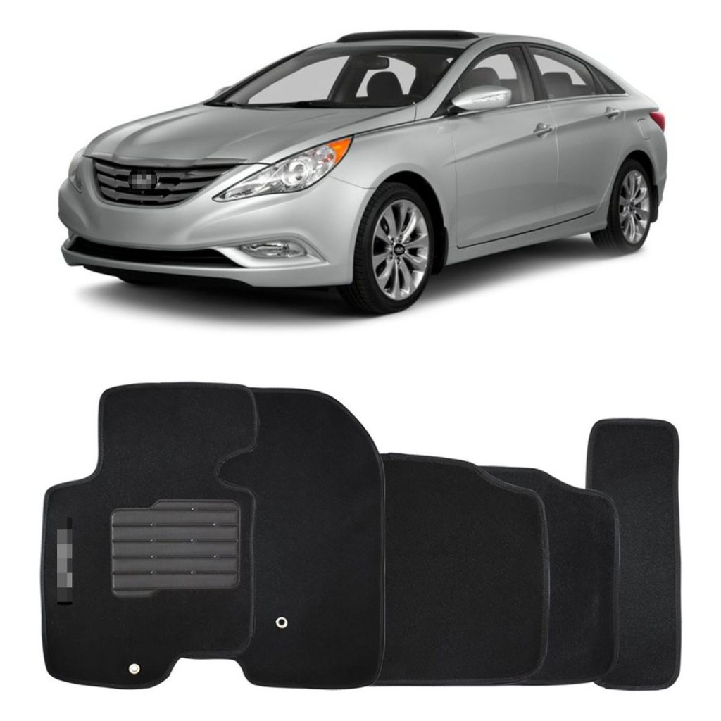 Tapete Bordado Hyundai Sonata 5 Peças 2011 2012 2013 2014