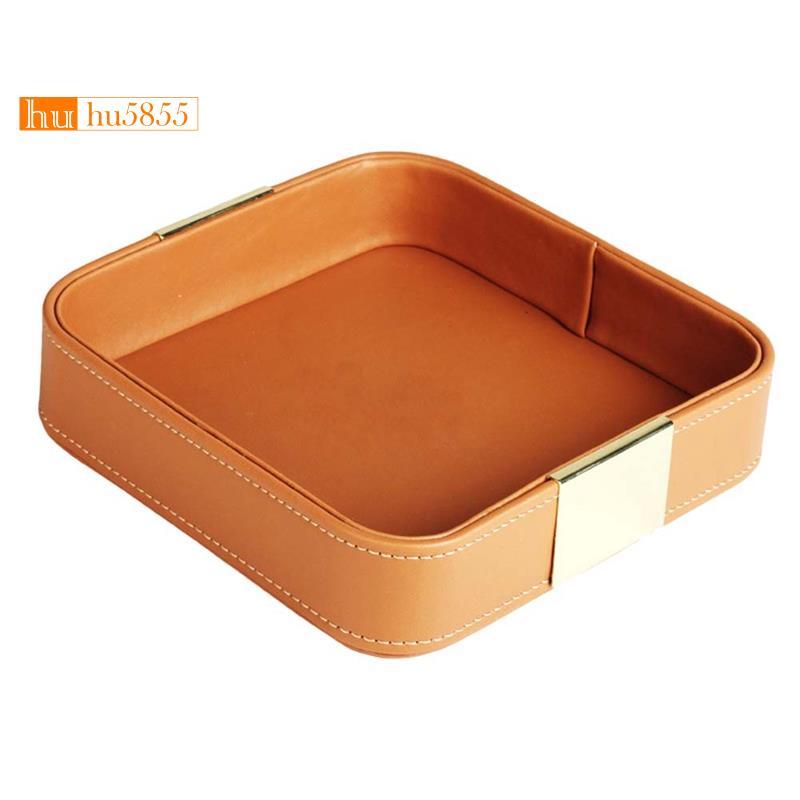 Bandeja De Armazenamento De Mesa De Couro , Organizadora Catchall Para Entrada Segurar Joias , Relógio , Telefone , Cart