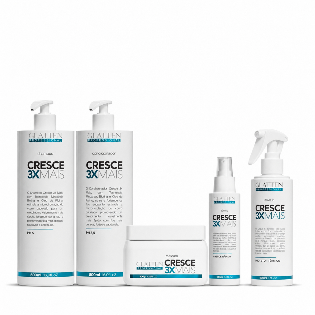 Kit Completo Glatten Cresce 3x Mais – Crescimento Rápido e Saudável