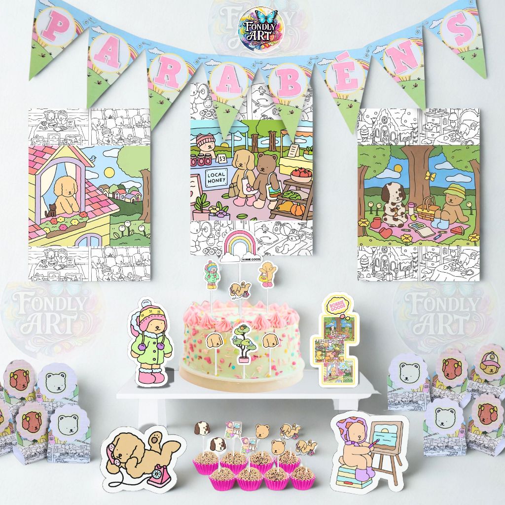 Kit festa completo - Kit com mais de 50 itens! Kit festa em casa / Kit festa completo todos os temas