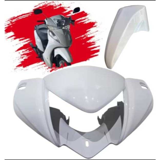 CARENAGEM FAROL+PARALAMA DIANT JET50/125 BRANCO SOLIDO