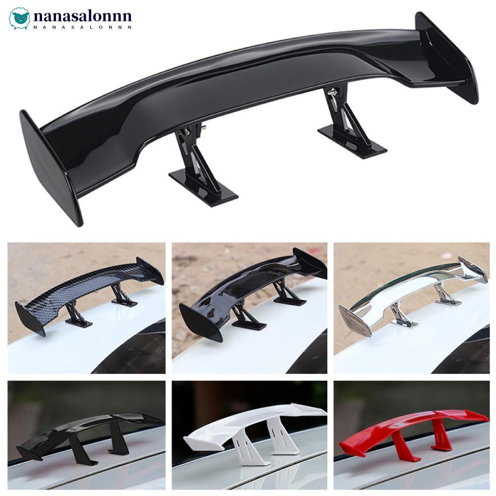 NANASALONNN Universal Carro Mini Asa Traseira De Fibra Carbono Olhar Modificado Asas Traseiras Modelo Auto Spoiler Trase