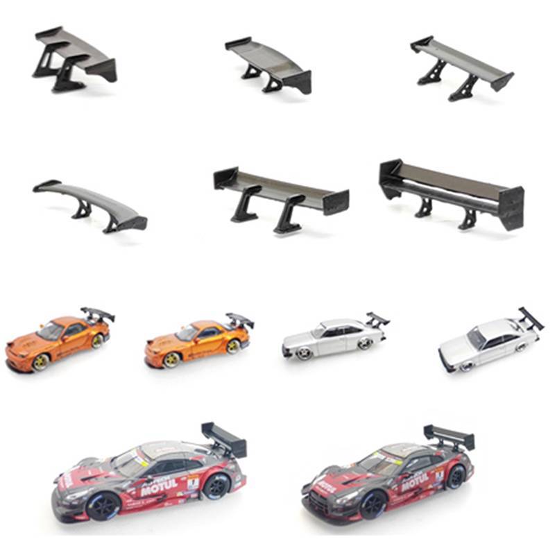 SUPERTOY 1 : 64 Modelo De Carro Cauda Spoiler Traseiro Mini Asa Pequeno DIY Peça Modificada Para De Corrida Veículo Brin